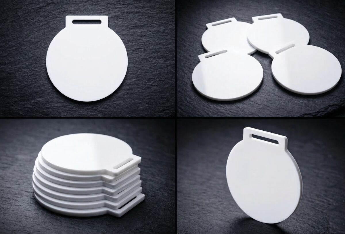 Medallas de acrílico blanco sublimable para grabado láser