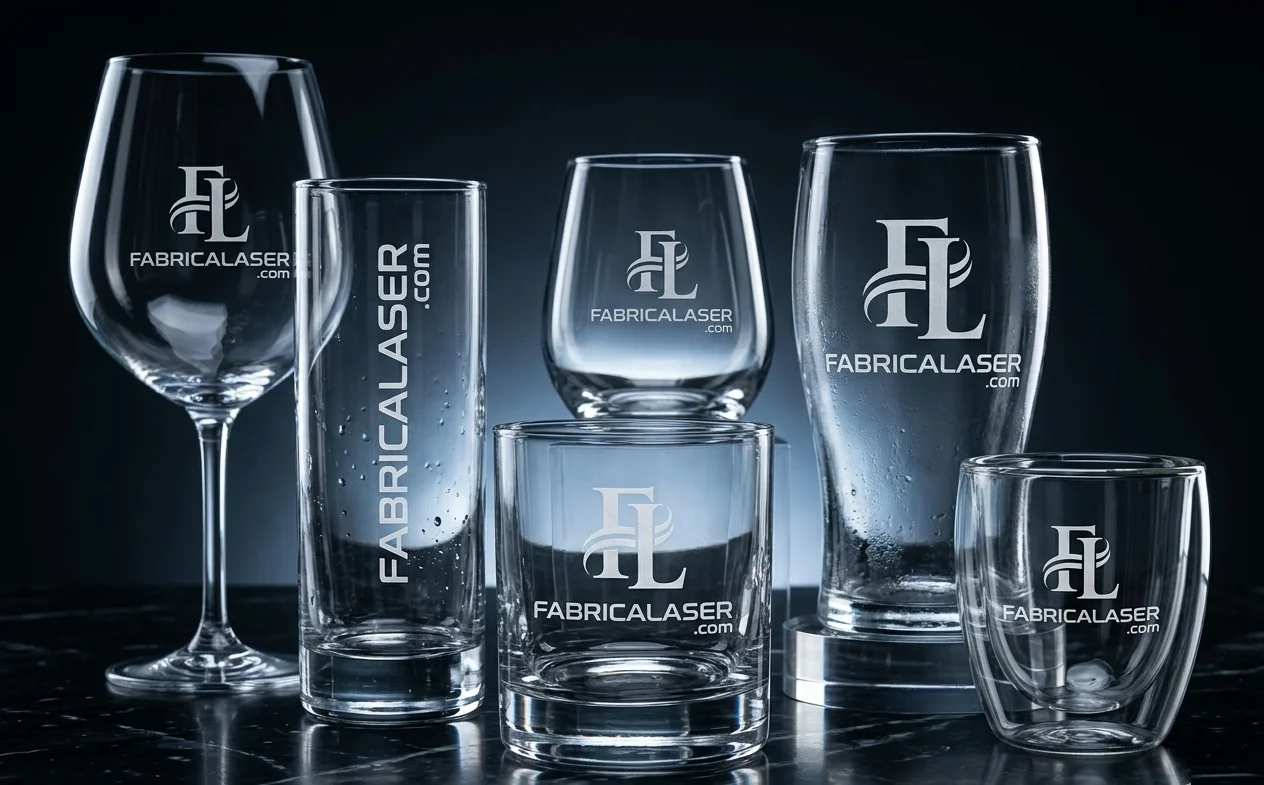 Copas y cristalería con grabado láser personalizado