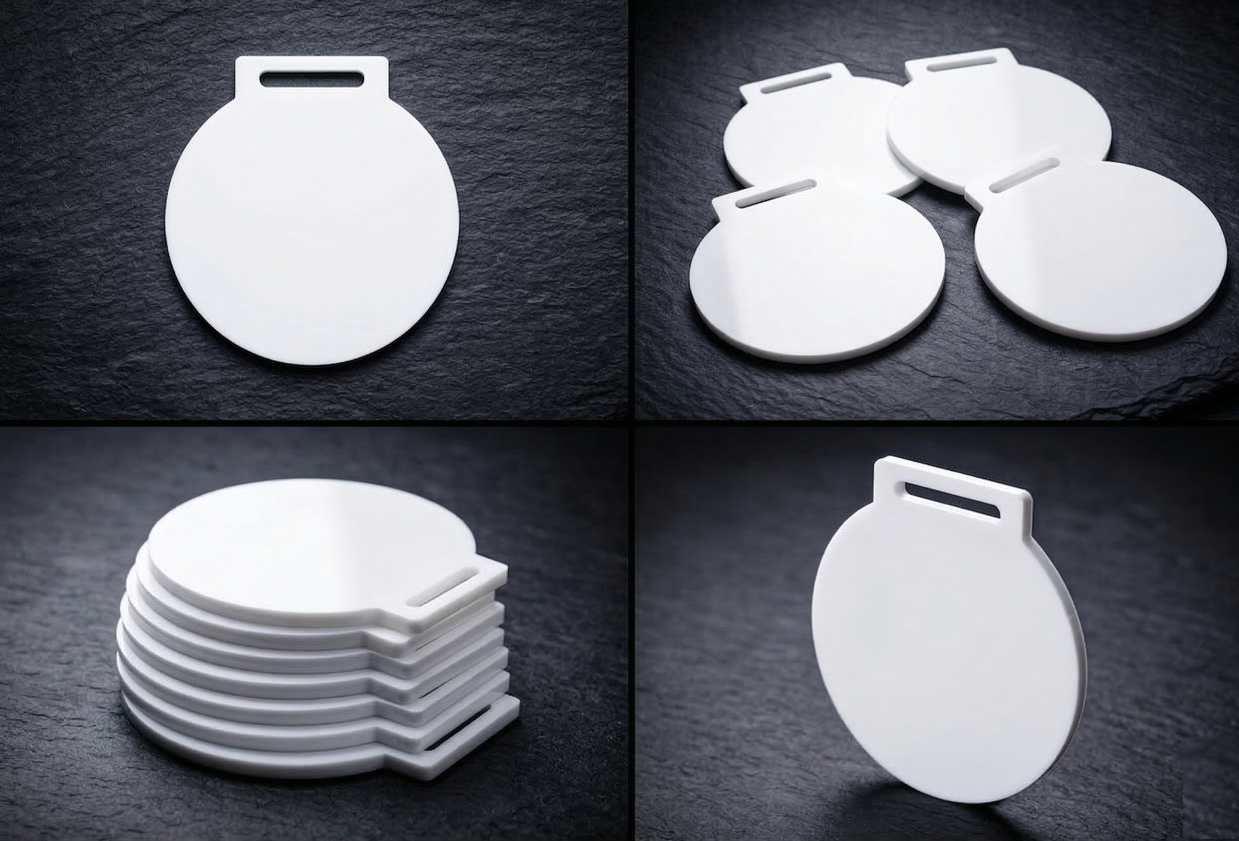 Medallas de acrílico blanco sublimable