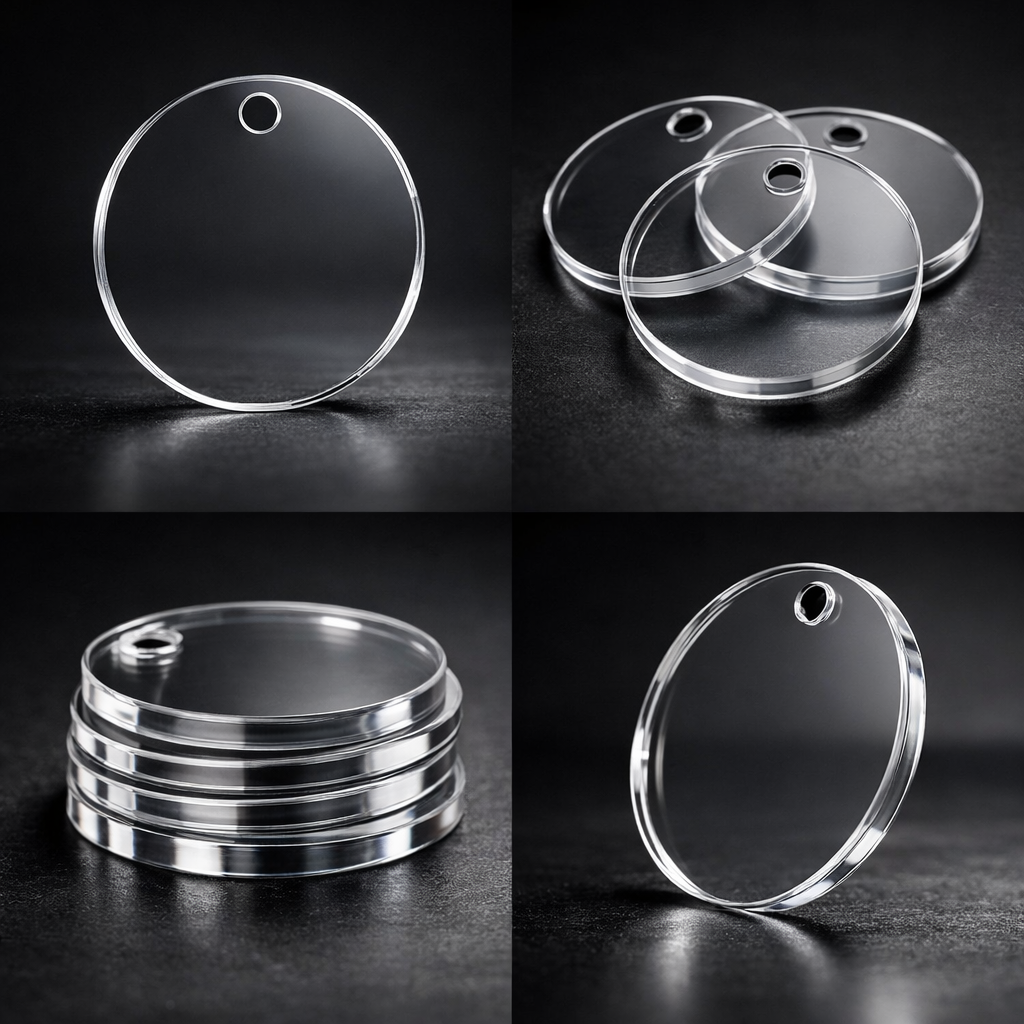 Llaveros de acrílico transparente crystal 3mm